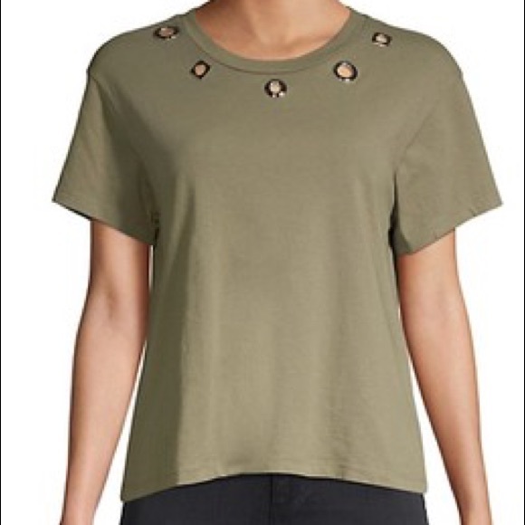 Monrow Vintage Grommet Tee - Picture 1 of 3